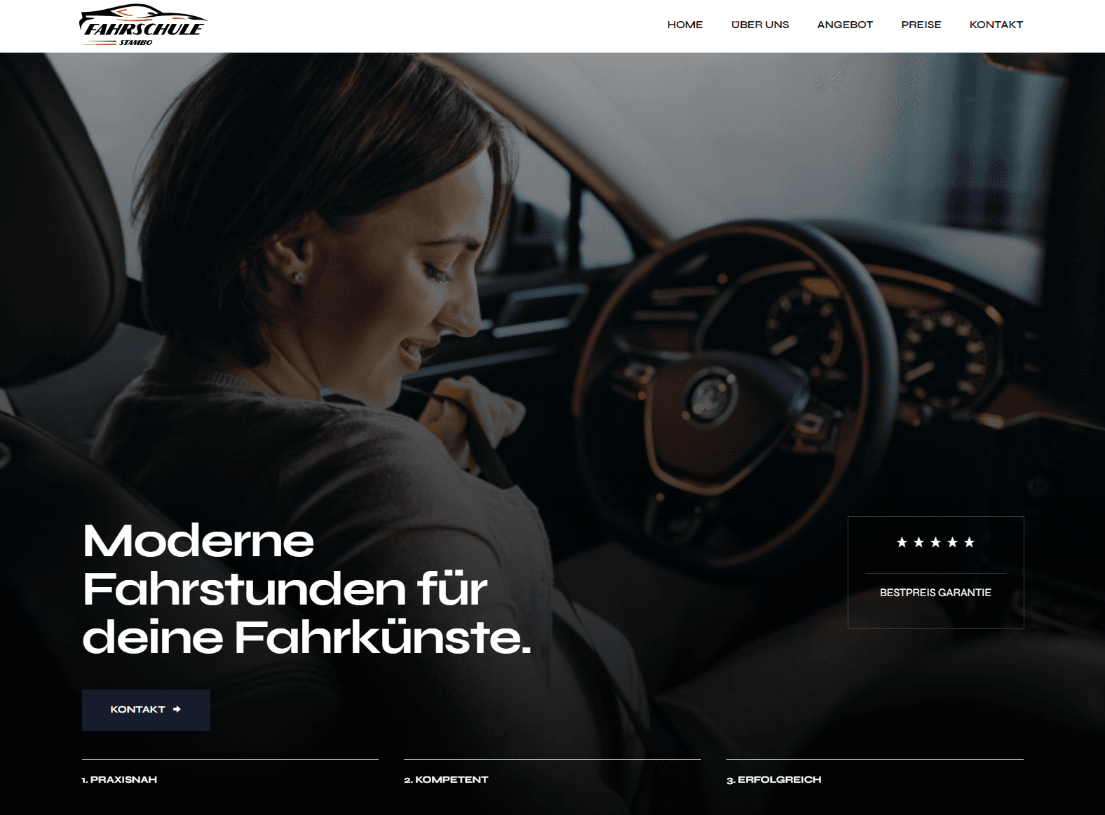 Fahrschule Stambo – Website für Fahrschule